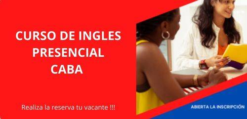 Cursos de inglés presencial caba